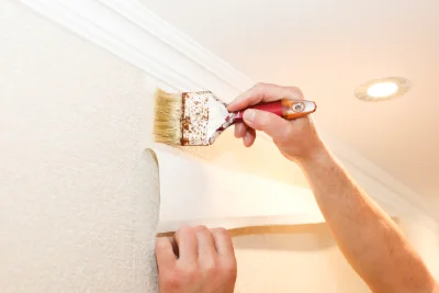 Pose de papier peint à Menétrux-en-Joux — revêtements muraux et toiles de verre